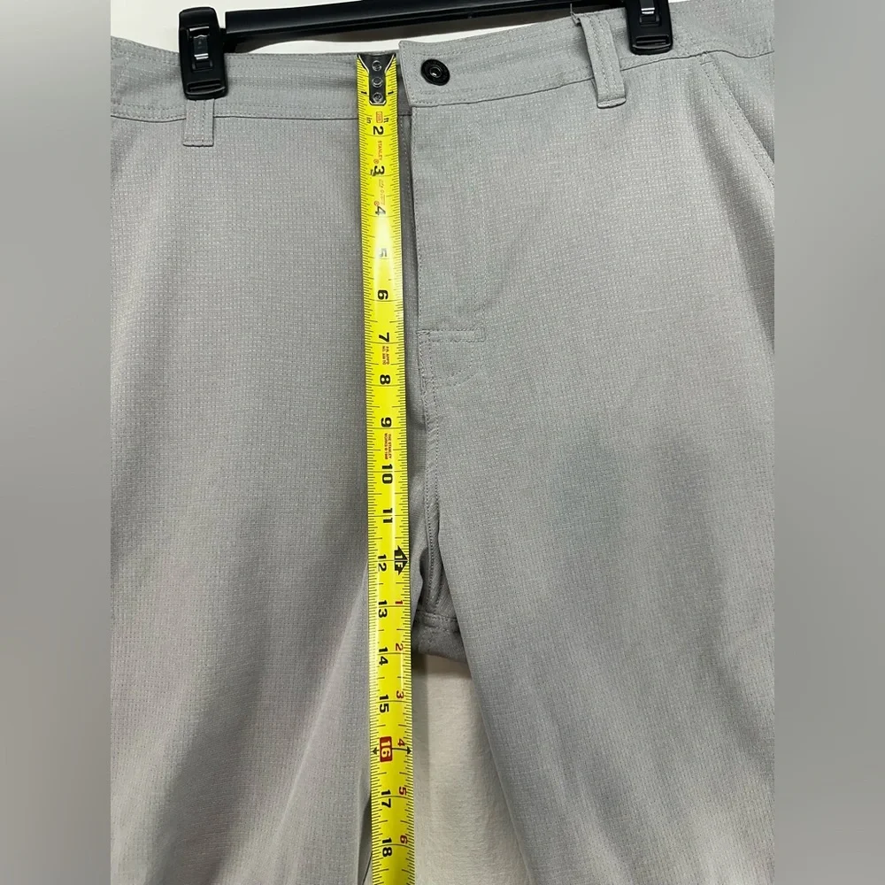 prAna Shorts Hiking Outdoor Chino Breathable Waffle Gray Mens‎ Size 38